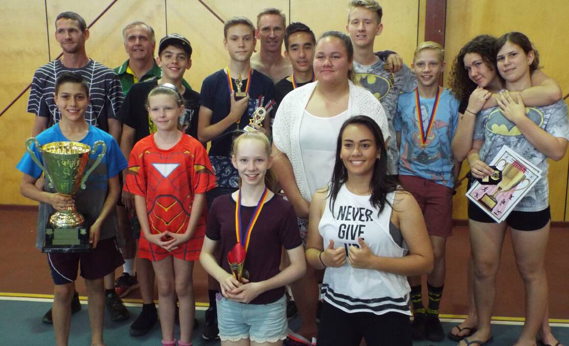The A team: Isa A squad members enjoyed the chance to get together and reflect on a successful season for Mount Isa Athletics.
