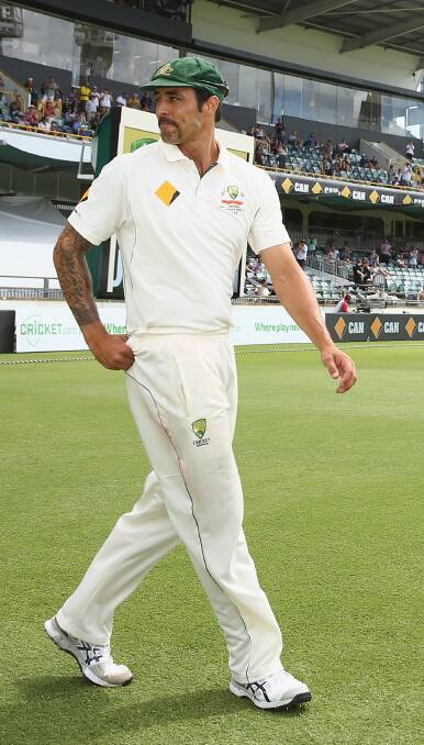 GOODBYE: Aussie quick Mitchell Johnson has played his last international match for Australia. Picture: Robert Cianflone