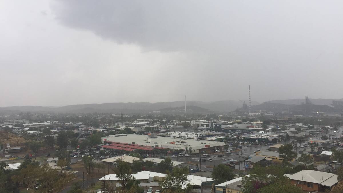 You could see the cloud roll over town from the Mount Isa City Lookout.
