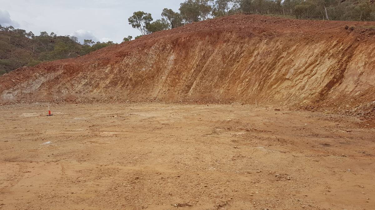 The location at eastern end of Pamela Street housing the civil construction for the
new 6.8-megalitre reservoir. Photo: supplied. 