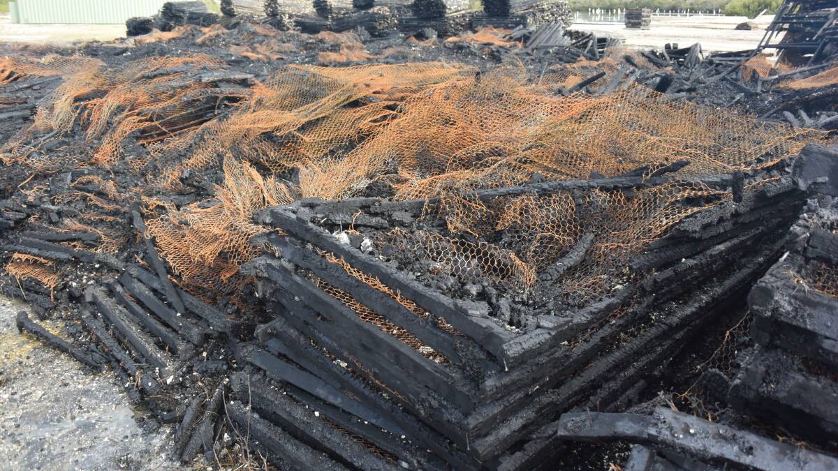 Oyster farm ripped apart by fire
