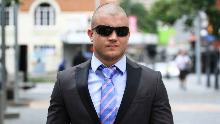 Matthew Clement Maloney, 25, leaves Brisbane Magistrates Court on Monday. Photo: Jorge Branco