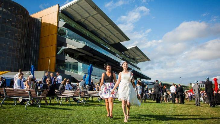 Front and centre: Punters will see all the action in front of Randwick's $150 million grandstand. Photo: Anna Kucera