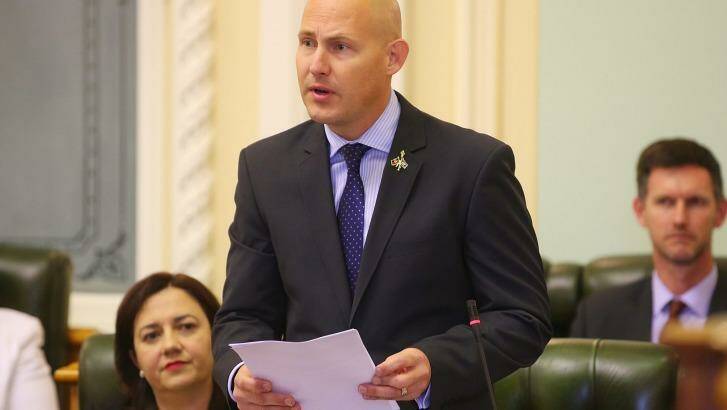 IR Minister Curtis Pitt volleyed the Opposition's criticism of the bill back at members opposite, saying they learnt nothing from the election. Photo: Chris Hyde