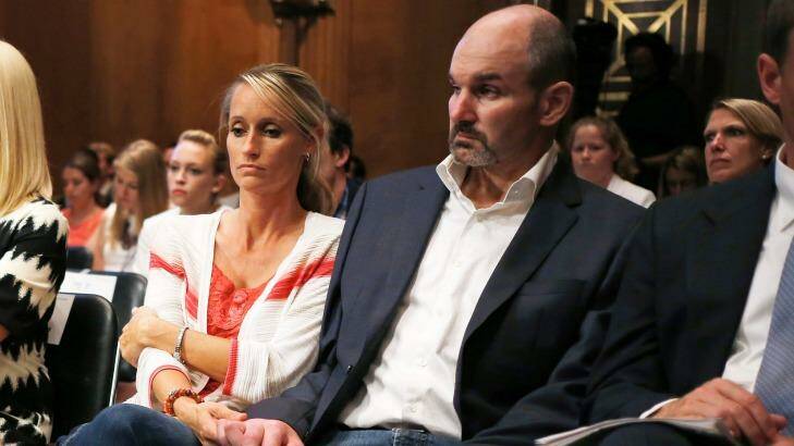 Former NFL football player Kevin Turner suffers from Lou Gehrig's disease from American football-related head injuries.  Photo: CHARLES DHARAPAK