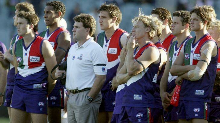 Chris Connolly during his time as coach at Fremantle. Photo: Tony Feder
