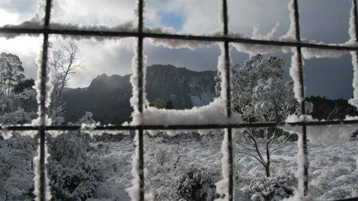 The view through a lattice of snow . Photo: John Braid