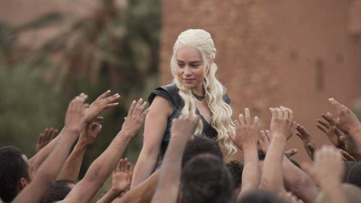 Emilia Clarke as Daenerys Targaryen in Game of Thrones Photo: HBO