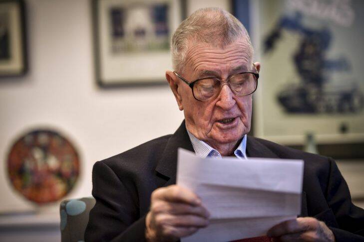 A former policeman Denis Ryan is getting a formal apology from the Chief Commissioner Graham Ashton on child abuse cases that he worked on. 9 August 2016. The Age NEWS. Photo: Eddie Jim.