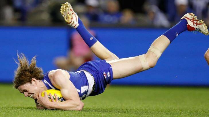 Ben Brown returns this week from a knee injury for the Kangaroos. Photo: AFL Media/Getty Images
