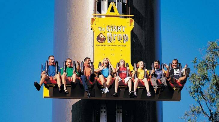 The east side of the Giant Drop at Dreamworld on the Gold Coast has reopened. Photo: Supplied