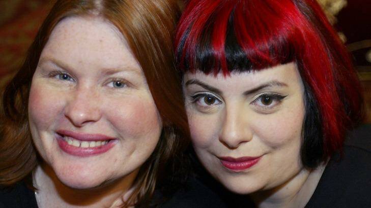 Cassandra Clare and Holly Black, co-authors of new children's fantasy series, <i>Magisterium</i>. Photo: Supplied