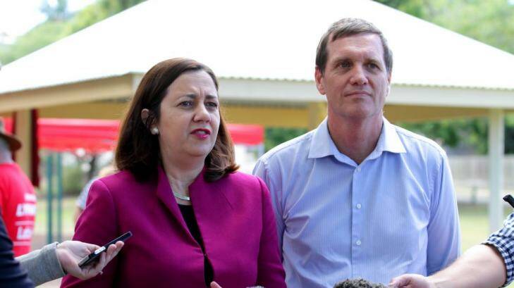 Dr Anthony Lynham, pictured  with opposition leader Annastacia Palaszczuk, has vowed to fight street violence. Photo: Michelle Smith