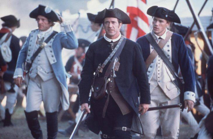 Pic supplied for publicity in 2000.

Mel Gibson and Heath Ledger in The Patriot