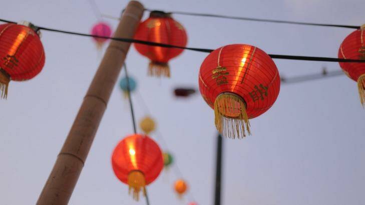 Chinese lanterns celebrate the new year.  Photo: supplied