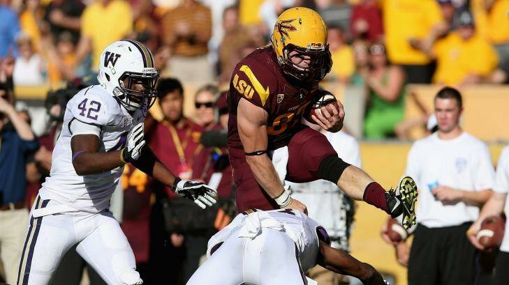 Tight end Chris Coyle in action for the Arizona State Sun Devils. Photo: Christian Petersen