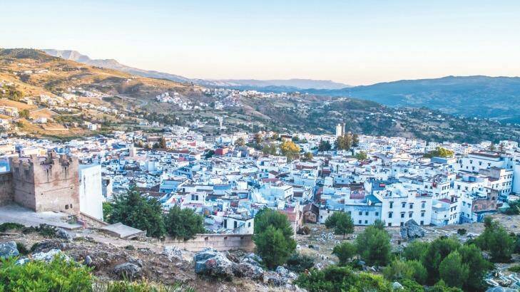 Chefchaouen, in the Rif Mountains, just inland from Tangier and Tetouan. Hiking in the Rif Mountains is one of the options for guests at Banyan Tree Tamouda Bay.