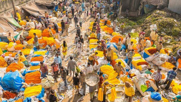 The main flower market in Kolkata. Photo: iStock