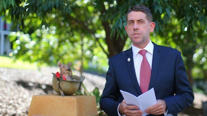 Health Minister Cameron Dick will meet the mother of a suicide victim on Monday. Photo: Chris Hyde