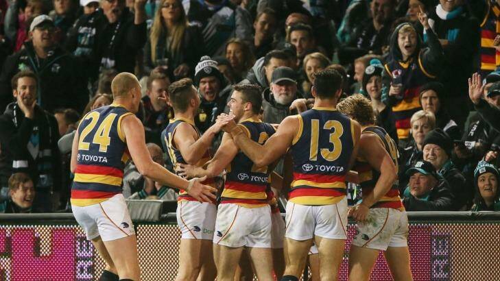 If Adelaide can beat West Coast, they are likely to secure a top-two finished. Photo: AFL Media/Getty Images
