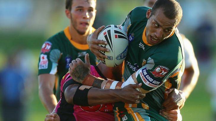 Reformed: Blake Ferguson in action for the Wyong Roos last month. Photo: Joosep Martinson