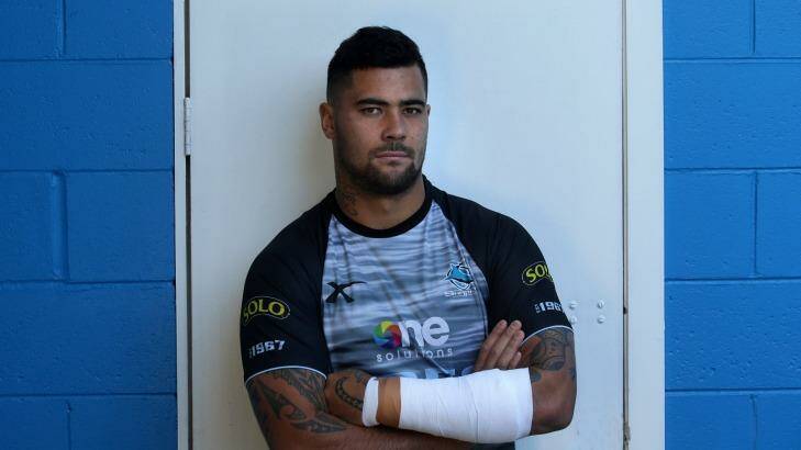 Andrew Fifita's playing future remains in limbo while the NRL integrity unit decides whether to impose further sanctions over his association with one-punch killer Kieran Loveridge. Photo: John Veage