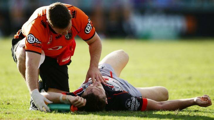 That was then: Ryan Hoffman says he has been given the all-clear. Photo: Matt King