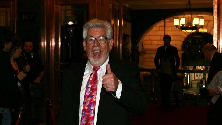 Rolf Harris at the Aria Hall of Fame at Melbourne Town Hall in 2008. Photo: Michael Clayton Jones