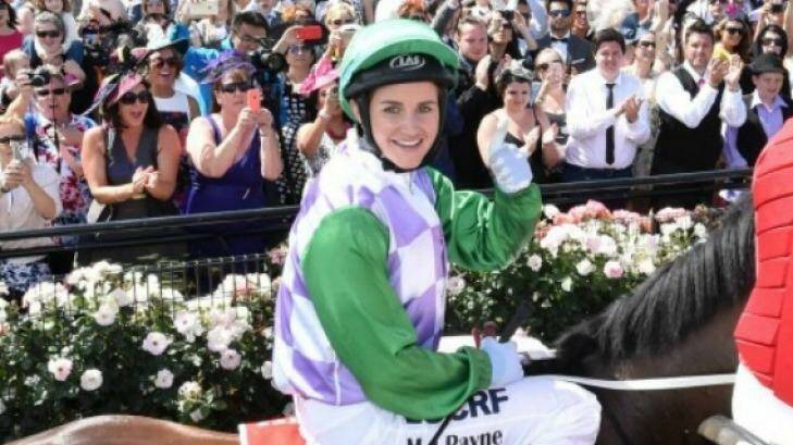 Reality of racing: Melbourne Cup winner Michelle Payne is one of 97 female jockeys.