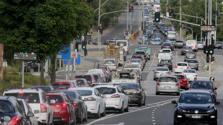 Traffic congestion is a symptom of urban sprawl, now a major problem in Southeast Queensland.  Photo: Wayne Taylor