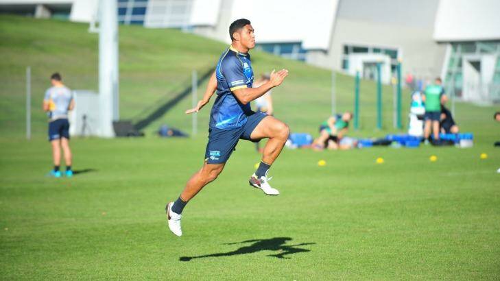 On deck: Nigel Ah Wong will keep his place in the Brumbies'  side this week. Photo: Chris Dutton