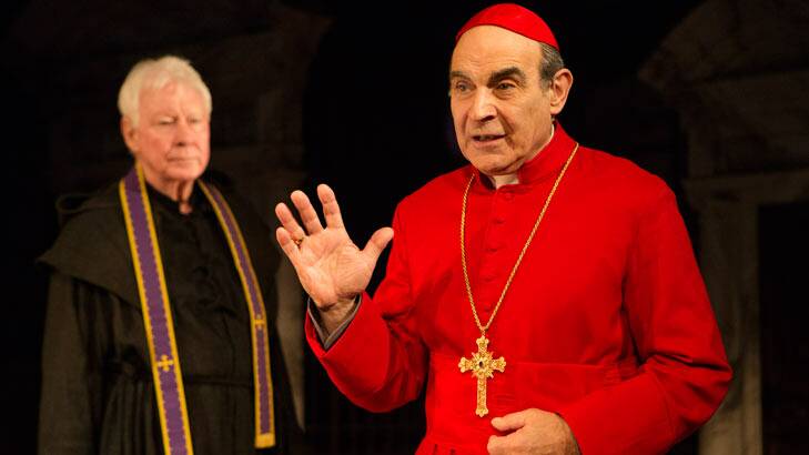 David Suchet is captivating in <i>The Last Confession</i>, playing at QPAC until Sunday. Photo: Cylla von Tiederman