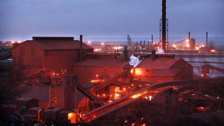 Arrium's blast furnace remains alight despite prolonged power outage Photo: Whyalla News