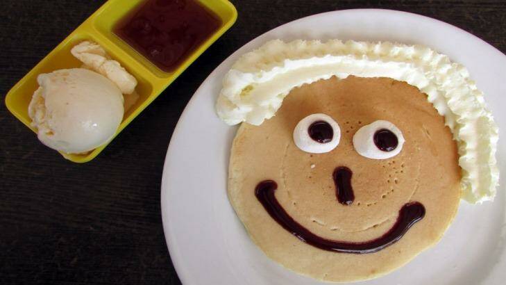 'Smiley' pancakes are on offer for the little ones at King Country cafe in the Redland Bay area. Photo: Supplied