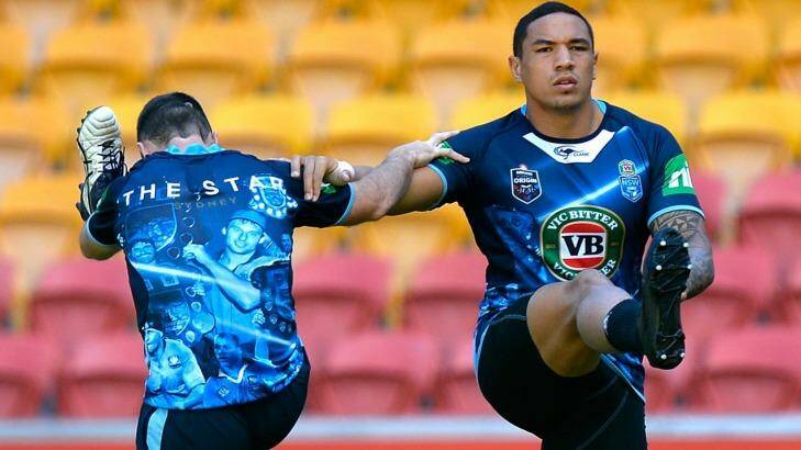 Focused: New Blues back-rower Tyson Frizell will be looking for a big game on debut. Photo: Getty Images 