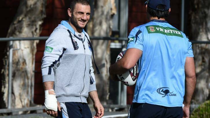 Race against time: New South Wales hooker Robbie Farah. Photo: Brendan Esposito