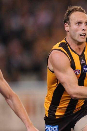 Brad Sewell remains a chance to play in the AFL Grand Final should Hawthorn qualify. Photo: Sebastian Costanzo