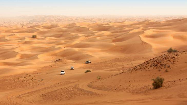The Dubai desert offers a different Christmas experience.
