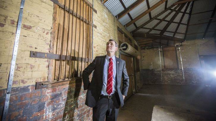 Lord Mayor Graham Quirk announced the start of construction to repurpose the engine room in August. Photo: Glenn Hunt