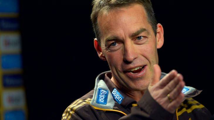 Hawthorn coach Alastair Clarkson admits they are trying to regenerate their list. Photo: Joe Armao