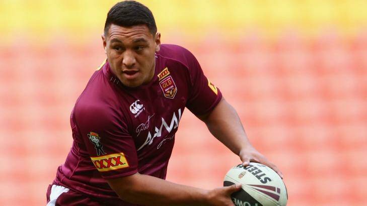 Canberra Raider Josh Papalii is expected to be named on Queensland's bench when the team for Origin I is announced on Tuesday night.  Photo: Mark Kolbe