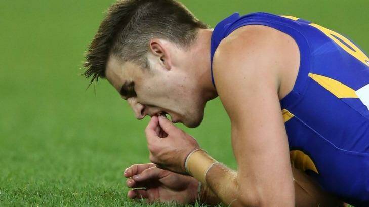 No longer a toothless Eagle, Elliot Yeo might well be on his way to becoming West Coast's lite version of Nat Fyfe. Photo: Michael Dodge