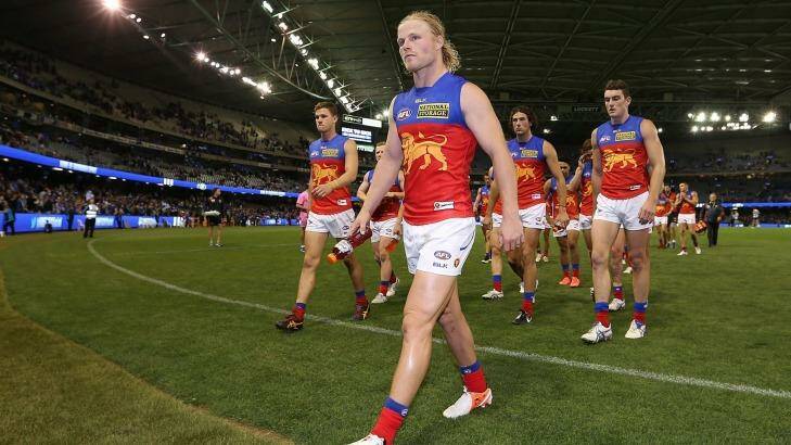 MELBOURNE, AUSTRALIA - APRIL 12:  Daniel Rich has been a shining light amid a world of pain for the Brisbane Lions. Photo: Michael Dodge