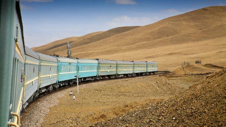 Trans Mongoian railway: Approaching Ulaanbaatar. Photo: Jane Sweeney