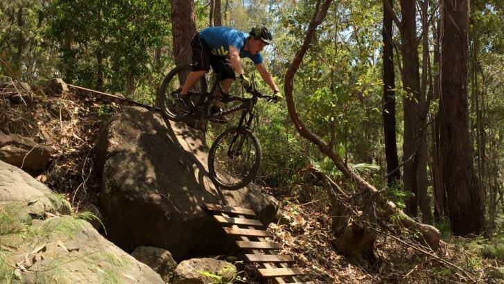 A study from Griffith University has revealed the most common type of mountain biker. Andrew Wilson, 28, is a typical rider. Photo: Craig Souter
