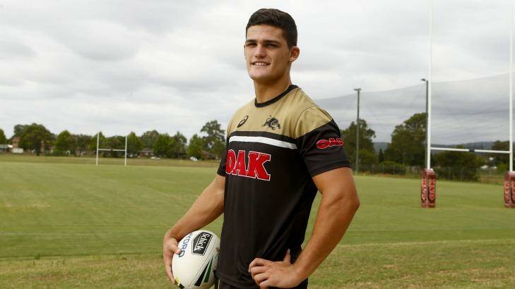 Son of a gun: Nathan Cleary has stepped out of dad Ivan's shadow. Photo: Daniel Munoz