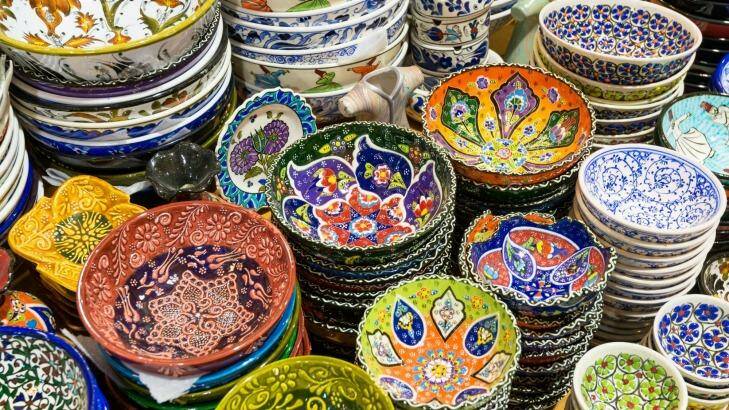 Ceramics from the Grand Bazaar, Turkey. Photo: 123rf
