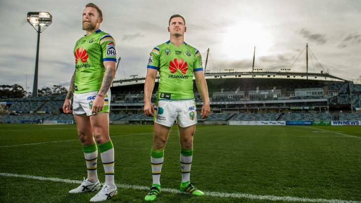 Raiders halves Blake Austin and Aidan Sezer have been able to stamp their own mark on the team during the pre-season. Photo: Jay Cronan
