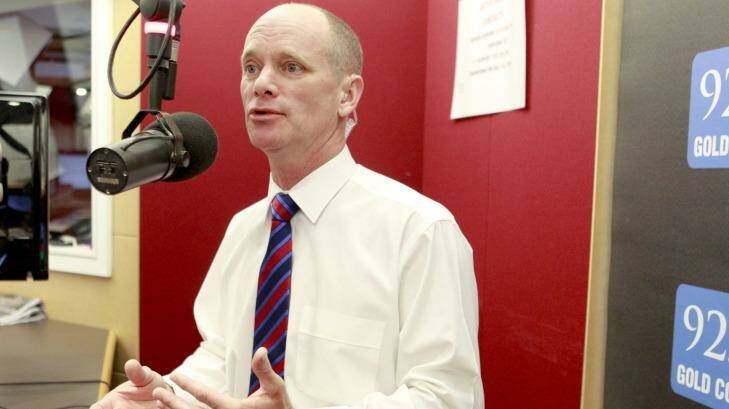Premier Campbell Newman at Gold FM Radio. Photo: Renee Melides