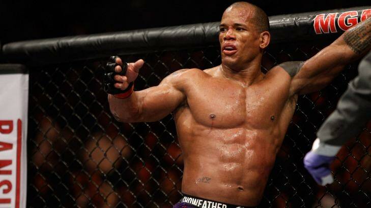 Hector Lombard, pictured after his defeat of Josh Burkman in Las Vegas last year, will take on highly touted prospect Neil Magny in Brisbane. Photo: Steve Marcus